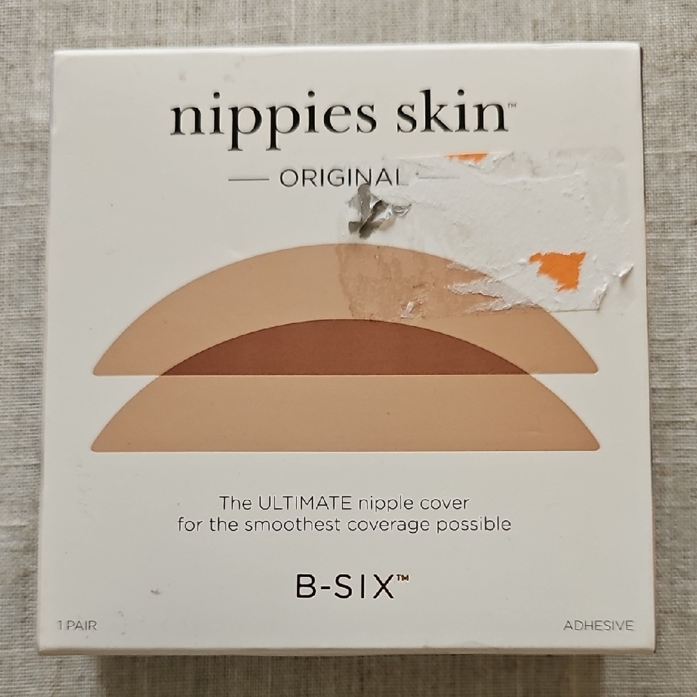 Nippies Skin Original Silicone Adhesive Nipple Covers Size 2 L/XL - Caramel